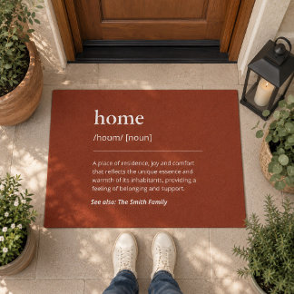 Terracotta Clay Home Entryway Decor Elegant Doormat