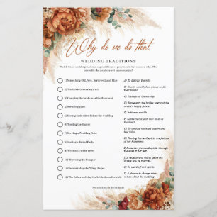 Terracotta copper floral pampas Why do we do that