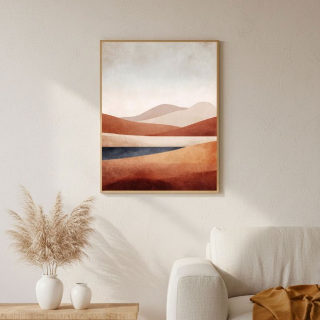 Terracotta Desert Basin Abstract Landscape Decor (Creator Uploaded)