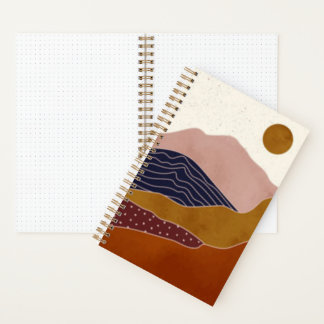 Terracotta Desert Sun | Abstract Notebook