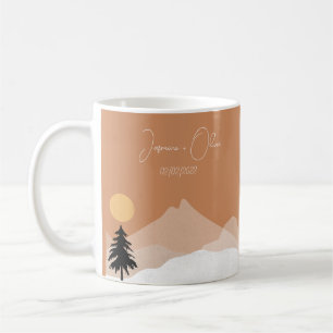 Terracotta desert theme wedding  coffee mug