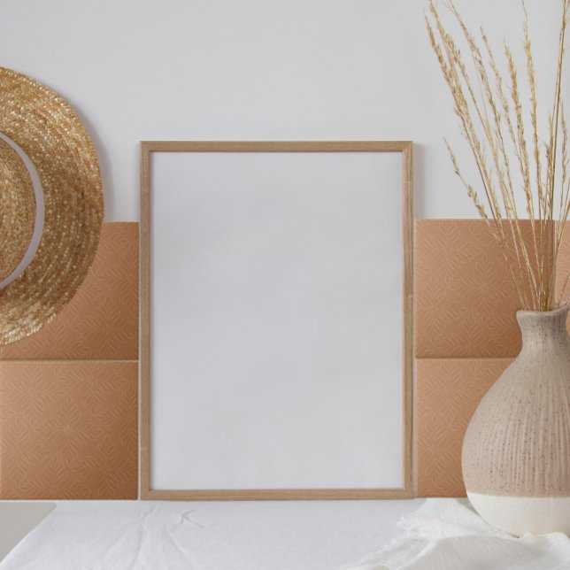 Terracotta Diamond Pattern Modern Minimalist Ceramic Tile (Creator Uploaded)