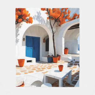 Terracotta Dreams in Greece Fleece Blanket