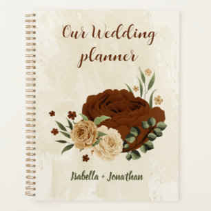 terracotta earth tone floral wedding planner