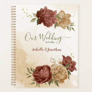 terracotta earth tone floral wedding  planner