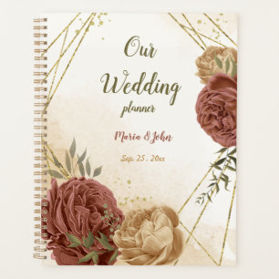 terracotta earth tone floral wedding  planner