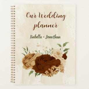 terracotta earth tone floral wedding planner