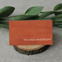 Terracotta Earthy Tone Business Card