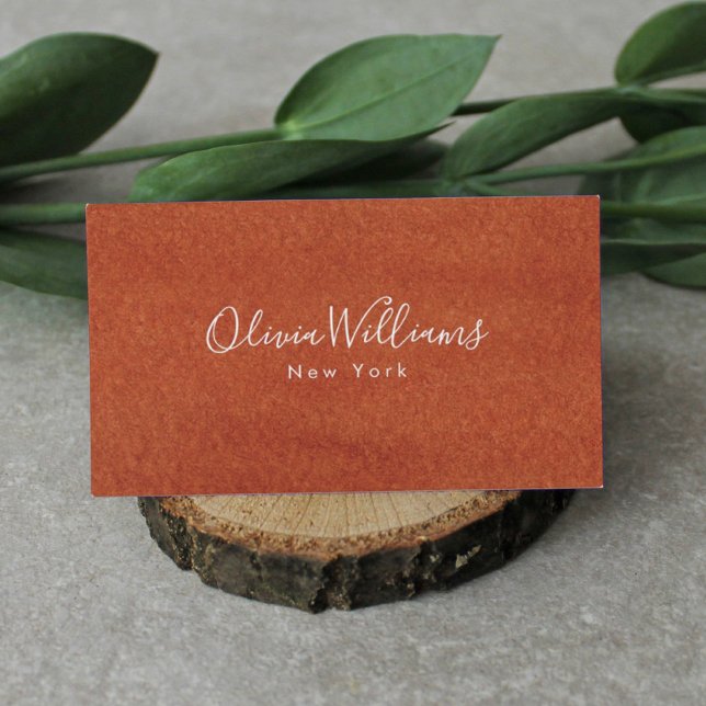 Terracotta Earthy Tone  Business Card (Creator Uploaded)
