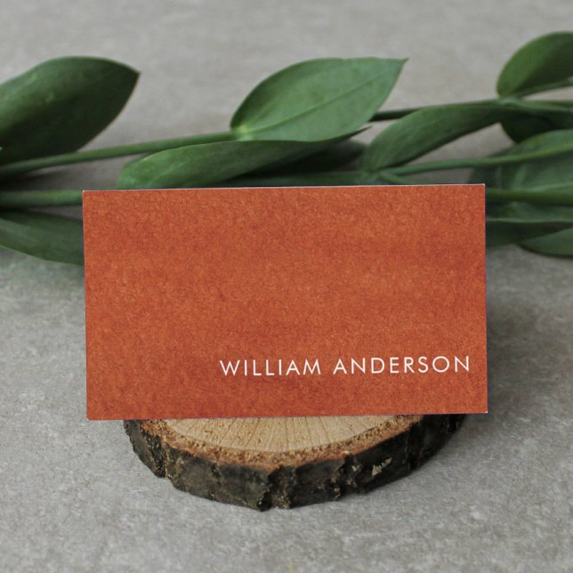 Terracotta Earthy Tone  Business Card (Creator Uploaded)