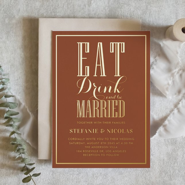 Terracotta Eat, Drink and be Married Wedding (Creator Uploaded)