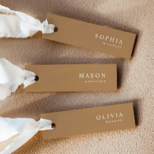 Terracotta Elegant Wedding Name Place Cards