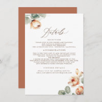 Terracotta Fall Flowers Elegant Wedding Details