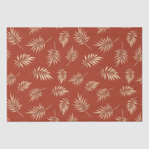 Terracotta Fall Leaves Tissue Paper