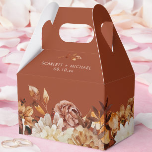 Terracotta Fall Wedding Favour Box