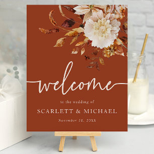 Terracotta Fall Welcome Poster