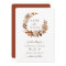 Terracotta Fall Wreath Wedding Save The Date