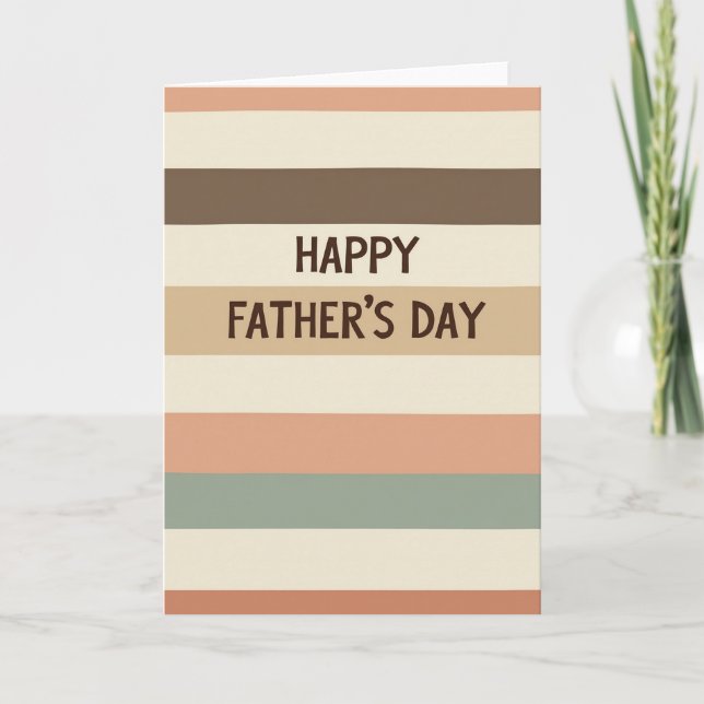 Terracotta Fathers Day Art Card (Front)