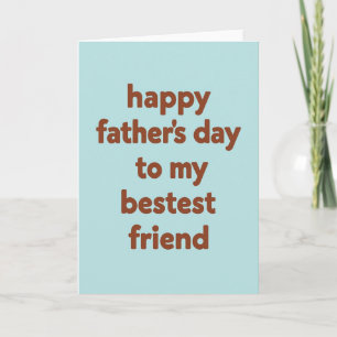 Terracotta Fathers Day Friend Card