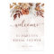 Terracotta Floral Boho Fall Bridal Shower Welcome
