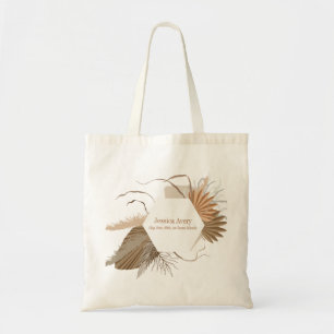 Terracotta Floral Boho Tropical Tote Bag