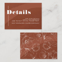 Terracotta Floral Boho Wedding Details