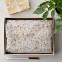 Terracotta Floral Botanical Whimsical Earthy