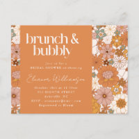 Terracotta Floral Brunch Bridal Shower Warm Earthy