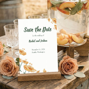 Terracotta Floral Watercolor Boho Wedding Save T The Date