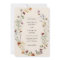 Terracotta Floral Wedding Invitation