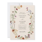 Terracotta Floral Wedding Invitation