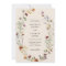 Terracotta Floral Wedding Invitation