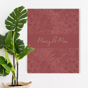 Terracotta Floral Wedding Poster