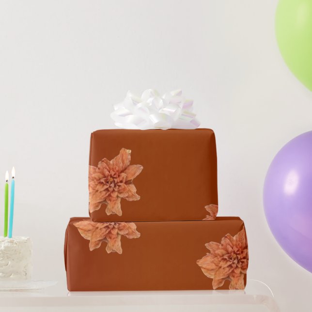 Terracotta Flower Wrapping Paper (Party Gifts)
