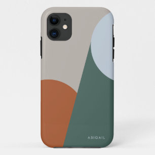Terracotta Geometric Earthy Custom iPhone 11 Case