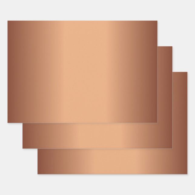 Terracotta Gradient  Wrapping Paper Sheet (Set)