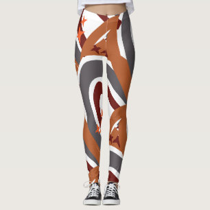 Terracotta Grey Bohemian Rainbow Personalised #mum Leggings