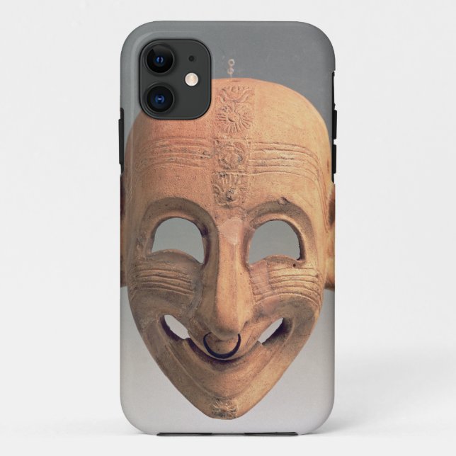 Terracotta grinning mask from San Sperate, 6th-5th Case-Mate iPhone Case (Back)