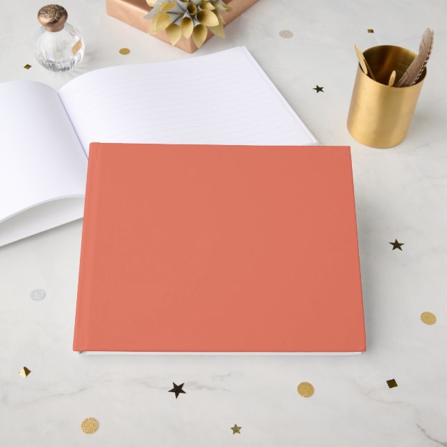 Terracotta  guest book (Front Open)