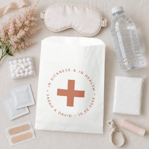 Terracotta Hangover Kit In Sickness and in Health Favour Bag