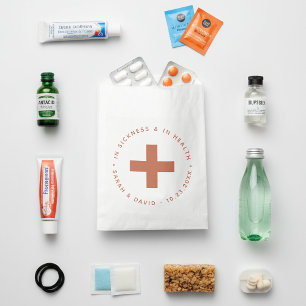 Terracotta Hangover Kit In Sickness and in Health Favour Bag
