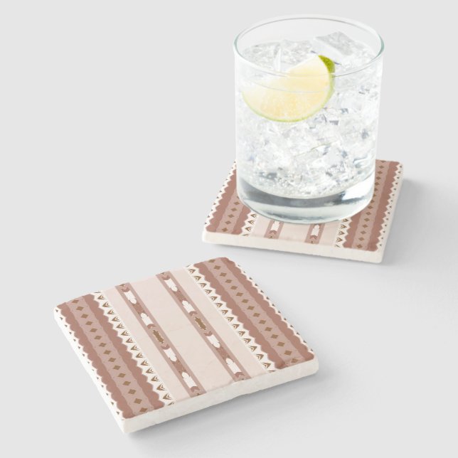 Terracotta Heritage Stone Coaster (Side)