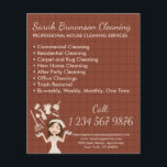 Terracotta House Keeper Maid Cleaning Flyer<br><div class="desc">Terracotta House Keeper Maid Cleaning Flyer</div>