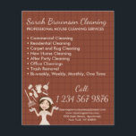 Terracotta House Keeper Maid Cleaning Flyer<br><div class="desc">Terracotta House Keeper Maid Cleaning Flyer</div>