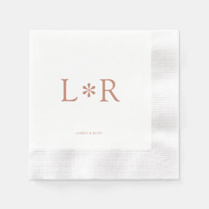 Terracotta & Ivory   Stylish Modern  Napkin