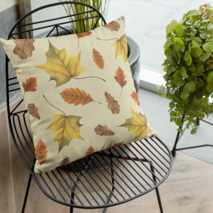 Terracotta Leaves Fall Pumpkin Cushion