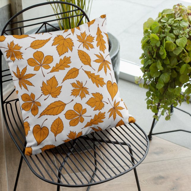 Terracotta Leaves Fall Pumpkin Cushion (Creator Uploaded)