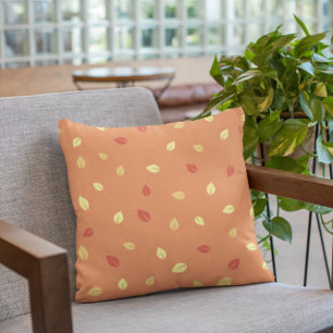 Terracotta Leaves Fall Pumpkin Cushion