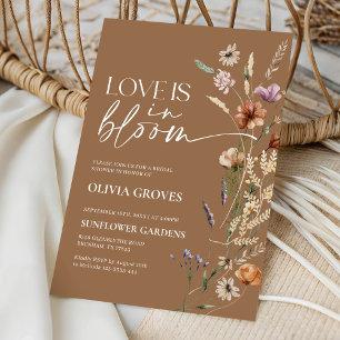 Terracotta Love is in Bloom Bridal Shower Invitation
