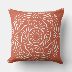 Terracotta Mandala Outdoor Cushion